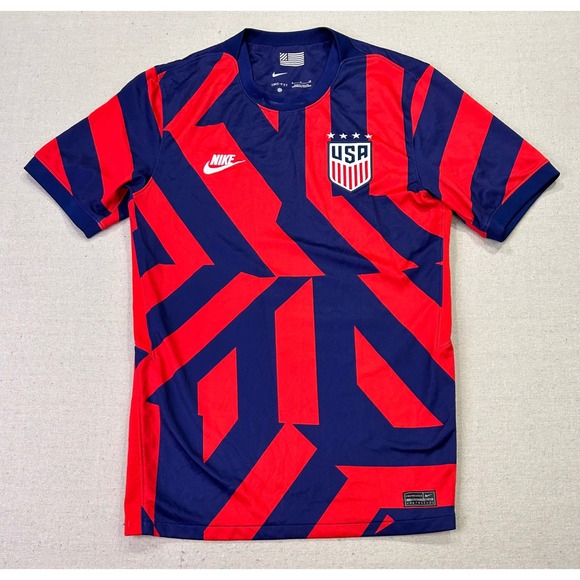 Nike Other - Nike Men's Small USA Soccer USMNT Pre-Match Training Jersey Red Navy Blue
